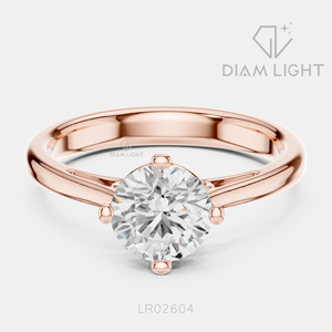 Bague de fiançailles solitaire ronde 1,00 carat, bijoux fins, certifiée IGI, or blanc 14 carats, diamant de laboratoire, bague d'anniversaire - Product Image 3