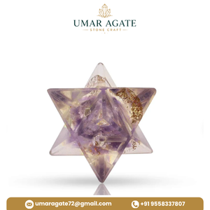 Precio al por mayor: Gema de ágata Umar tallada, Mezcla de orgón, Varita mágica, Pequeña estrella Merkaba, Suministro a granel - Product Image 4