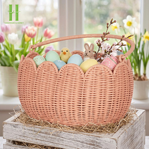 Best Selling for Kid Rattan Weaved <b>Toy</b> <b>Basket</b> for Easter Halloween Christmas Wedding Made From Vietnam Factory HNH Craft - Product Image 2