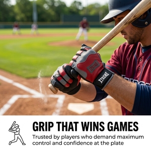Gants de frappe de baseball professionnels, gants de frappe anti-humidité, légers, adaptés à l'entraînement en cage de frappe de baseball - Product Image 4