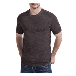 T-shirt de sport décontracté pour homme, coupe classique, avec poche poitrine, idéal pour l'été - Product Image 2