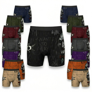 Hot Selling Sublimated Compression Shorts Fitness Athletic <b>Boxer</b> Briefs Gym Running Stretchy High Performance Custom Logo Shorts - Product Image 1