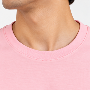 Men's Premium <b>Plain</b> <b>Pink</b> T-Shirt Soft Cotton Neck Half Sleeve Casual Summer Customizable High Quality Nexfit Athletics Quick Dry - Product Image 4