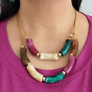 Collier moderne en résine pour boutiques en ligne de bijoux, accessoire de mode en cristal pour magasins de cadeaux RR ENTERPRISES RR202513747 - Product Image 2