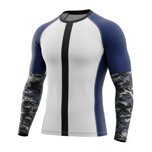 เสื้อรัดกล้ามเนื้อแขนยาวลายพรางสำหรับผู้ชาย เหมาะสำหรับการฝึก MMA และออกกำลังกายในยิม - Product Image 2