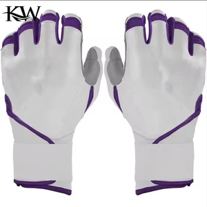 ถุงมือตีเบสบอลแบบมืออาชีพ ถุงมือตีซอฟต์บอลแบบข้อมือสั้น ทำจากหนัง ทนทาน ป้องกันมือ ถุงมือตีซอฟต์บอล - Product Image 3