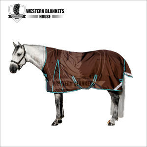 Manta para Caballo Western 420D Impermeable y Transpirable para Verano con Forro de Poliéster - Product Image 6