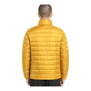 Veste matelassée légère pour homme, col rabattable, écologique, polyester/coton, style universitaire doré, décontractée, chaude, fermeture éclair intégrale - Product Image 2