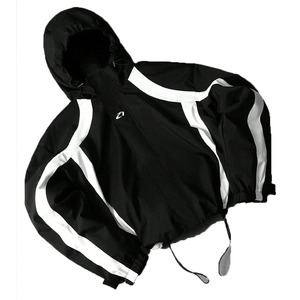 Chaquetas Cortavientos Premium para Hombre con Paneles en Contraste, Personalizadas, con Capucha, Estilo Urbano, Resistentes al Viento, de Nailon, Proveedor OEM - Product Image 5