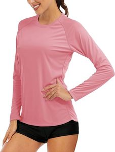 <b>Women</b> <b>Long</b> Sleeve Yoga Tops Breathable Quick Dry Eco-Friendly Spandex/Nylon Fitness Workout Gym Running Training Athletic <b>Shirts</b> - Product Image 1