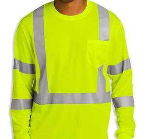 T-shirts de travail réfléchissants haute visibilité pour hommes, t-shirt réfléchissant à séchage rapide, t-shirt de sécurité - Product Image 2