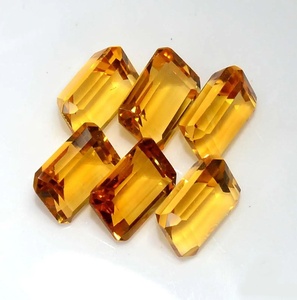 Citrino Natural de Alta Calidad, Corte Baguette Cónico, Piedras Sueltas para Joyería, Piedra Facetada Púrpura, Joyería Fina FF Rio De - Product Image 5