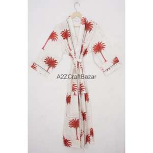 Conjunto de Pijama para Mujer, 100% Algodón, Estampado Floral, Otoño/Primavera/Verano, Cuello en V, Manga Larga, Tejido Transpirable - Product Image 2