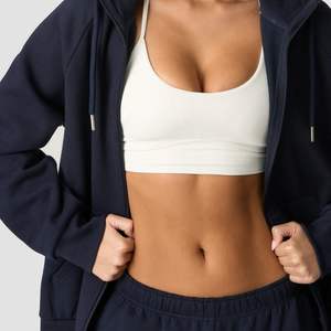 Sudadera con Capucha y Cremallera para Mujer, Ecológica, Ligera, Transpirable, Informal, con Bolsillos, Personalizable al por Mayor, OEM - Product Image 2