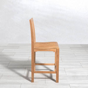 Chaise de bar d'extérieur en teck de qualité supérieure – Mobilier commercial pour patio, club de plage et hôtellerie, directement de l'usine - Product Image 4