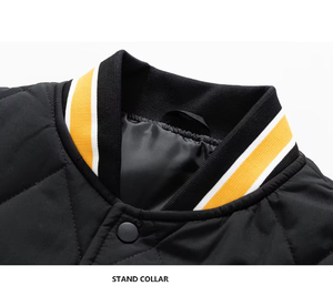 Veste de baseball personnalisée pour homme, col montant, à capuche, imperméable, réversible, avec logo - Product Image 4