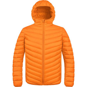 Men's Winter Puffer Jacket <b>Genuine</b> Leather Shell Stand Collar Loose Fit Zipper Casual Solid Color Street Style Waterproof Front - Product Image 1