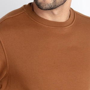 Sudadera Personalizada con Logotipo para Hombre, Cuello Redondo, Algodón Premium, Forro Polar de Poliéster, Estilo Urbano Holgado para Invierno, Gimnasio, Entrenamiento, OEM - Product Image 4