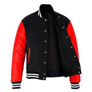Letterman Winter <b>jacket</b> Wool Body Genuine Leather Sleeves Winter Wear <b>Smart</b> Stylish Varsity <b>Jacket</b> for men - Product Image 2