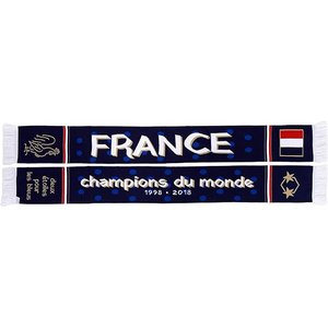 Bufanda de la Selección Nacional de Francia, Diseño Deportivo Tejido Largo con Estrellas y Texto para Aficionados al Fútbol, para Usar en Todas las Temporadas - Product Image 2