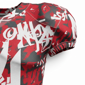 ชุดอเมริกันฟุตบอลแบบซับลิเมชั่นเต็มตัว ออกแบบเองได้ พร้อมโลโก้ทีมและหมายเลข คุณภาพสูง สำหรับการแข่งขันระดับมืออาชีพ - Product Image 5