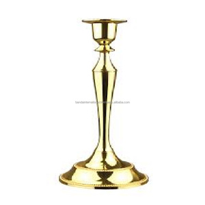 Aluminium <b>Taper</b> <b>Candle</b> Holder With Gold Finished Metal <b>Taper</b> <b>Candle</b> Holder For Home Lighting Decoration - Product Image 1
