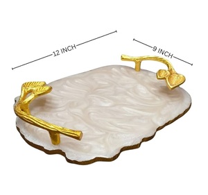 Best Seller Home Storage Tray At Best Price Various Size Wedding Home Coffee <b>Table</b> <b>Epoxy</b> Resin Serving Tray At Low Cost - Product Image 1
