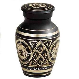 Venta directa de fábrica Urna de cremación de metal personalizada Diseño de etiqueta privada OEM para recuerdo de cenizas humanas para suministros funerarios de bebés - Product Image 2