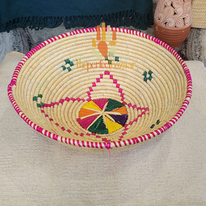 Cesta Redonda Abierta de Hierba Natural Moonj para Cocina - Ecológica, Duradera, Mini Tamaño, Multiusos - Product Image 3