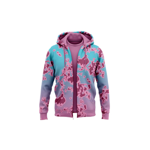 Nouveaux ensembles de survêtements unisexes à sublimation, design tendance, avec capuche et fermeture éclair, pour hommes - Product Image 1