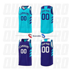 Camisetas de Baloncesto Personalizadas OEM al por Mayor, Ropa Deportiva de Secado Rápido para Equipos, Camisetas de Baloncesto Reversibles de Fábrica - Product Image 2