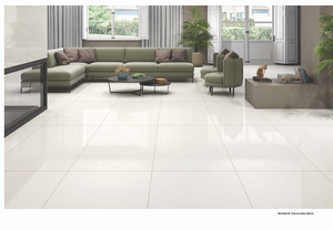 Azulejos de Cerámica de Porcelana Brillante de Estilo Moderno de 600*1200 mm, 8 mm de Grosor, <0.5% de Absorción de Agua, para Paredes Interiores de Villas y Salas de Estar - Product Image 2
