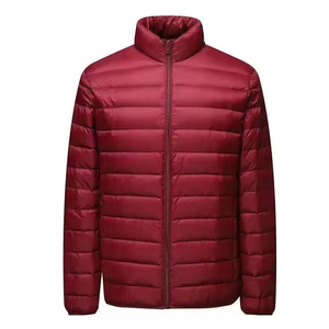 Men's Lightweight Stand Collar Outdoor Jacket Quick Dry Water Resistant Puffer Zipper Closure Long Sleeve <b>Bubble</b> <b>Coat</b> for Winter - Product Image 3