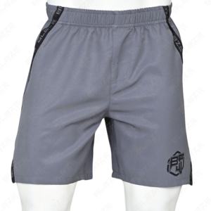 Pantalones cortos de gimnasio atléticos OEM personalizados con cinta lateral de firma y diseño ligero - Product Image 2