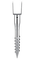 Ancrage de vis au sol No-Dig pour machines agricoles Capacité 25 KN OEM/ODM Services de fabrication personnalisés