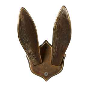 Nouveau design oreilles de lapin avec crochet en fer fini brun pour la décoration, les cadeaux, l'organisation de la pelouse et du placard - Product Image 1