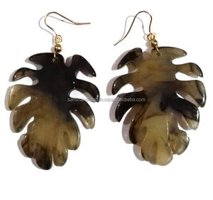 Pendientes ovalados de resina Pendientes cuadrados de resina Pendientes triangulares de resina - Product Image 3