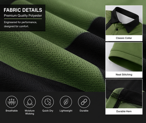 Polo personnalisé en sublimation pour homme, séchage rapide, performance sportive, polo de golf, évacuation de l'humidité, uniforme d'équipe, vêtements de travail d'entreprise - Product Image 5