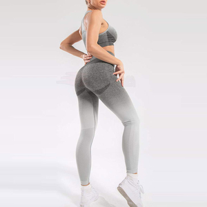 Ensemble de yoga sans couture, vêtements de sport OEM ODM, fournisseur d'usine, ensemble de yoga pour femmes, vêtements de fitness, fabricant exportateur d'ensembles de yoga - Product Image 3