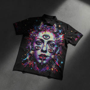 T-shirt personnalisé pour femme, technologie DTF, impression durable, polyester/coton, écologique, respirant, manches courtes, résistant au lavage intensif - Product Image 3