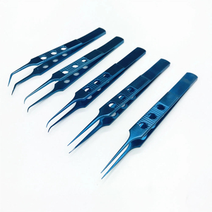 Titanium Ophthalmic Eye Tweezers Forceps <b>Platform</b> Microsurgical Instruments Reusable Precision Surgical Tools - Product Image 1