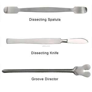 Kit de disección manual reutilizable de acero inoxidable de calidad premium con instrumentos quirúrgicos para estudiantes de medicina de Dentavex - Product Image 2