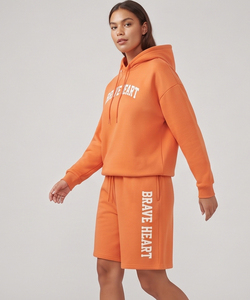 Sweat <b>Short</b> <b>Set</b> Women Hooded Casual 2 Piece Breathable Stretch Sports Wear Winter Wear Baggy Loose Fit Sweat <b>Short</b> <b>Set</b> <b>Ladies</b> - Product Image 6