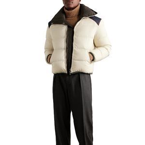 Veste matelassée de haute qualité pour hommes, logo personnalisé, design élégant avec col montant, vente en gros veste d'hiver bon marché - Product Image 4