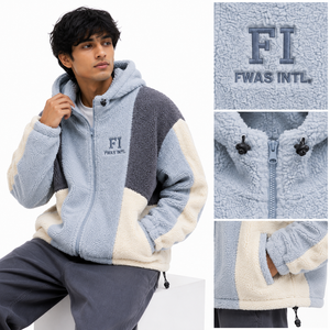 High Quality <b>Oversized</b> Faux Fur Hooded Sweatshirt <b>Long</b> Sleeve Casual Winter Wear Men's Cotton Fleece <b>Hoodies</b> Wholesale Supplier - Product Image 4