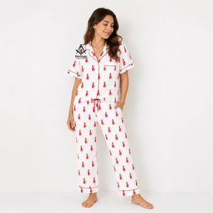 Conjunto de Pijama para Mujer HMR, Precio Económico, Delta Sigma para Sorority, Estampado Superior, Seda de Leche, Casual, 2 Piezas, Ropa de Dormir para Chicas - Product Image 1
