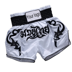 Pantalones Cortos de Muay Thai, Kick Boxing y MMA, Hechos a Medida, Duraderos, Impresos por Sublimación 100% Poliéster, para Hombres y Mujeres - Product Image 1