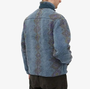 Wholesale Rate Quarter-Zip <b>Fleece</b> <b>Jacket</b> Solid Color Thick Sherpa <b>Lining</b> Windproof Casual Winter Outerwear Polar <b>Fleece</b> <b>Jacket</b> - Product Image 2