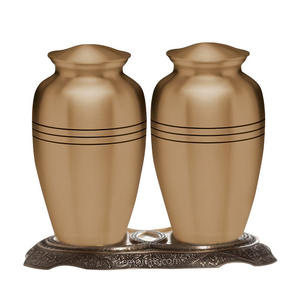 Urna Conmemorativa de Latón con Acabado Antiguo de Lujo, Estilo Europeo/Americano, Ecológica y Personalizable, para Cenizas de Mascotas y Adultos - Product Image 2