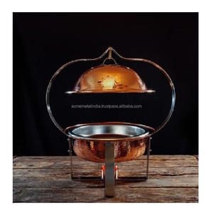 Plato de catering de boda de alta calidad en acero inoxidable con Soporte redondo perfecto para accesorios de hotel y restaurante - Product Image 2